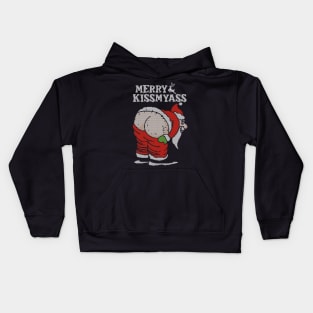 Merry Kissmyass - Ugly Christmas Sweater Kids Hoodie